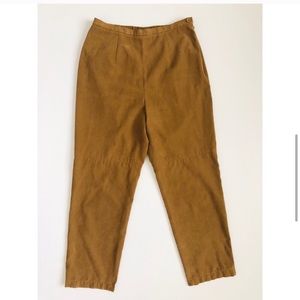 Josephine Chaus Pegged Faux Suede Cropped Pants